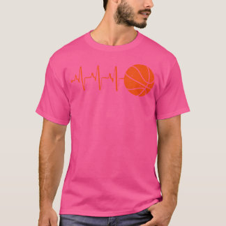 Cool Basketbal Heartbeat Bal Coach Speler Mannen K T-shirt