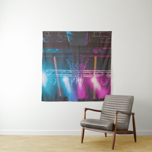 Cool Basketbal Kunst Wandkleed (In situ)