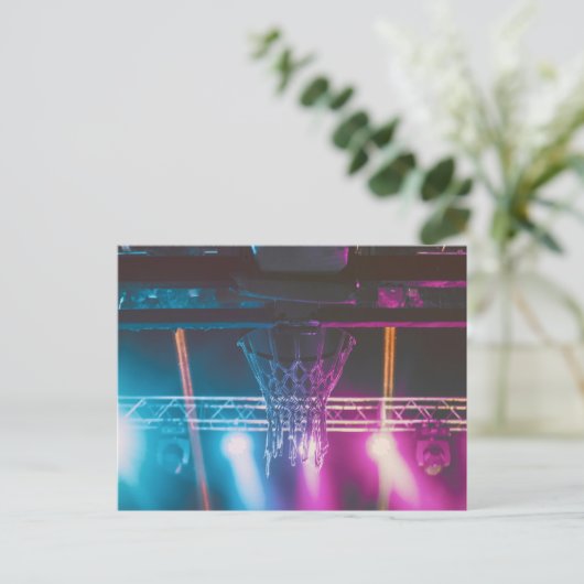 Cool Basketbal Kunstwerk Briefkaart (Staand voorkant)