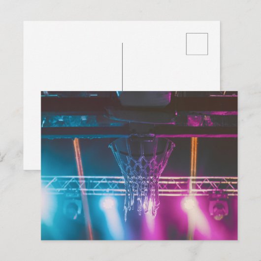 Cool Basketbal Kunstwerk Briefkaart (Voorkant / Achterkant)