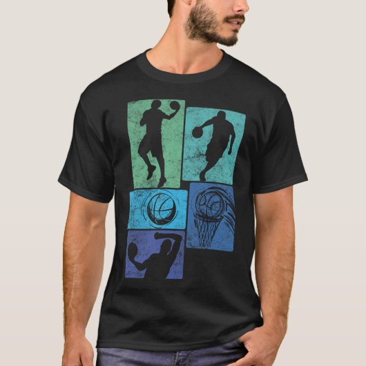 Cool Basketbal Ontwerp Basketbal Speler Sport T-shirt (Voorkant)