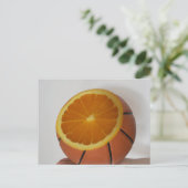 Cool basketbal ontwerp briefkaart (Staand voorkant)