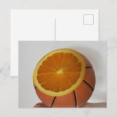 Cool basketbal ontwerp briefkaart (Voorkant / Achterkant)