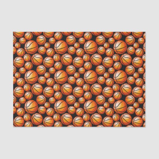 Cool Basketbal sport betegelde partij Tissuepapier (Voorkant)