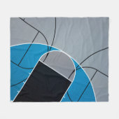 Cool Basketball Artwork Fleece Deken (Voorkant (Horizontaal))