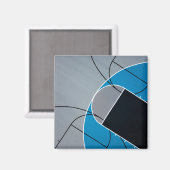 Cool Basketball Artwork Magneet (Voorkant / Achterkant)
