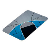 Cool Basketball Artwork Magneet (Linkerzijde)