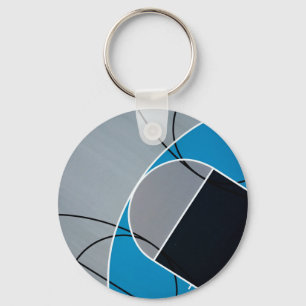 Cool Basketball Artwork Sleutelhanger