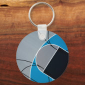 Cool Basketball Artwork Sleutelhanger (Voorkant)
