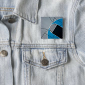 Cool Basketball Artwork Vierkante Button 5,1 Cm (In situ)
