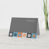 COOL BASKETBALL Bar Bat Mitswa Dank u kaart (Voorkant)