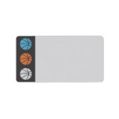 COOL BASKETBALL Bar Bat Mitzvah Matching Labels (Voorkant)