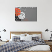COOL BASKETBALL Bar Mitzvah Inlogbord Canvas Afdruk (Insitu (Slaapkamer))