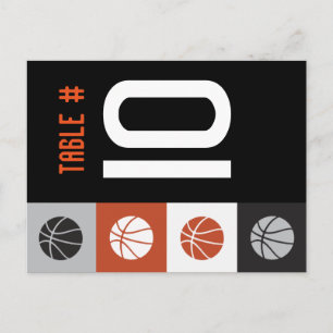 COOL BASKETBALL Bar Mitzvah Table Separcard Briefkaart