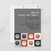 COOL BASKETBALL Bar Mitzvah Uitnodiging (Voorkant)