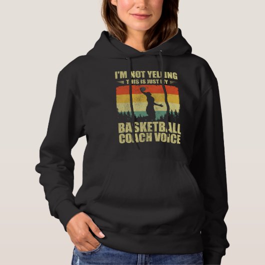 Cool Basketball Coach For Men Women Team Basketbal Hoodie (Voorkant)