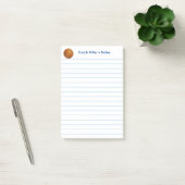 Cool Basketball Coach Lined Custom Post-it® Notes (Kantoor)