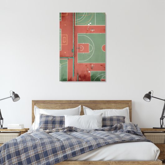 Cool Basketball Gift Canvas Afdruk (Insitu (Slaapkamer))