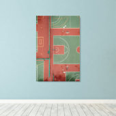 Cool Basketball Gift Canvas Afdruk (Insitu (Houten vloer))