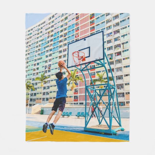 Cool Basketball Gift Fleece Deken (Voorkant)