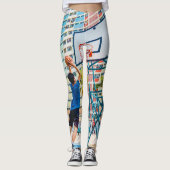 Cool Basketball Gift Leggings (Voorkant)