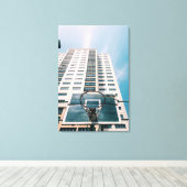 Cool Basketball Hoop Canvas Afdruk (Insitu (Houten vloer))