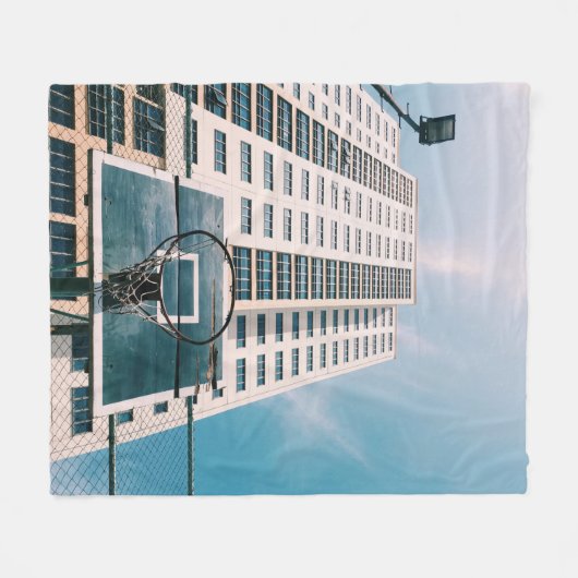 Cool Basketball Hoop Fleece Deken (Voorkant (Horizontaal))