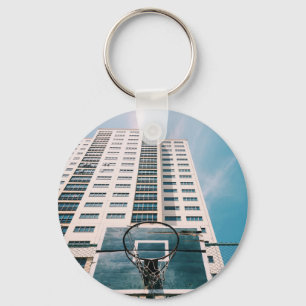 Cool Basketball Hoop Sleutelhanger