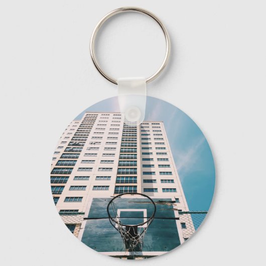 Cool Basketball Hoop Sleutelhanger (Voorkant)