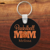 Cool Basketball Sport Mam naam toevoegen Sleutelhanger (Voorkant)