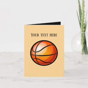 Cool Basketball sport voeg bericht toe Kaart