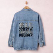 Cool Basketbalspeler Humor Zwart Grijs Kinderen Denim Jacket (Hangar)
