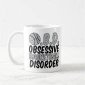 Cool Basketbalspeler Humor Zwart Grijs Kinderen Koffiemok (Links)