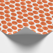 cool basketbalsportpatroon cadeaupapier (Hoek)