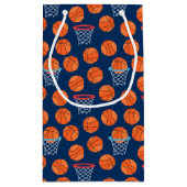 cool basketbalsportpatroon klein cadeauzakje (Achterkant)
