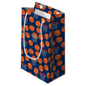 cool basketbalsportpatroon klein cadeauzakje (Voorkant Gekanteld)