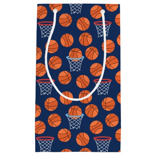 cool basketbalsportpatroon klein cadeauzakje (Voorkant)