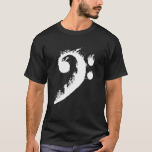 Cool Bass Clef voor mannen - Muzieksymbool T-shirt