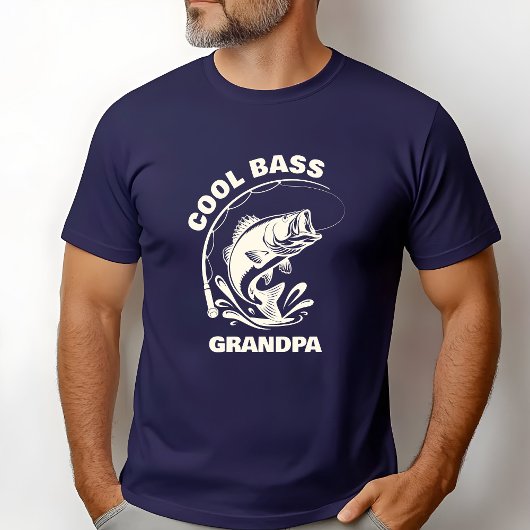 Cool Bass Grandpa  T-shirt