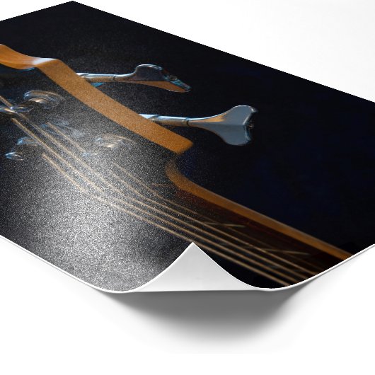 Cool Bass Guitar Foto Afdruk (Hoek)