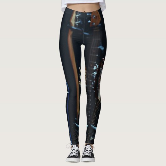 Cool Bass Guitar Leggings (Voorkant)