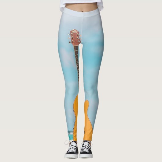 Cool Bass Guitar Leggings (Voorkant)