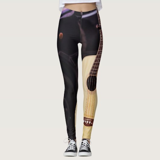 Cool Bass Guitar Leggings (Voorkant)