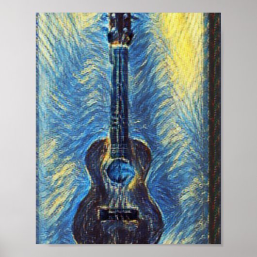 Cool Bass Guitar Poster (Voorkant)