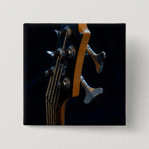 Cool Bass Guitar Vierkante Button 5,1 Cm