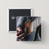 Cool Bass Guitar Vierkante Button 5,1 Cm (Voorkant /achterkant)