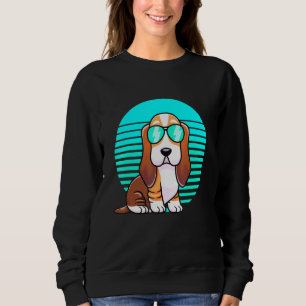 Cool Basset Hond Kinder Boys  Dog zonnebrillen Trui
