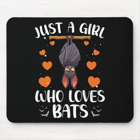 Cool Bat Voor Vrouwen Meisjes Fruit Bat Liefhebber Muismat (Voorkant)
