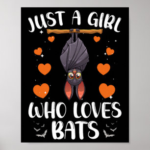 Cool Bat Voor Vrouwen Meisjes Fruit Bat Liefhebber Poster