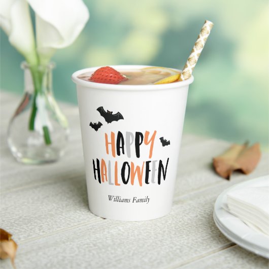 Cool Bats Halloween Party Paper Cup Papieren Bekers (Insitu)